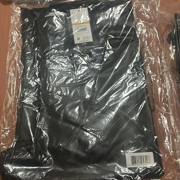 Sophia Vergara faux leather pants and tank top - will split if needed - Picture 4 of 5